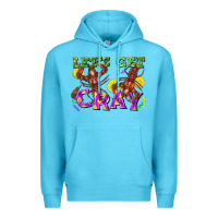 Ocean Blue Let's get cray Premium Hoodie - FaDigitalArtStudio