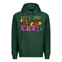 Sports Green Let's get cray Premium Hoodie - FaDigitalArtStudio