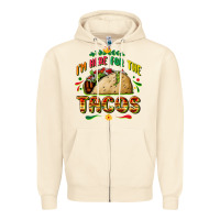 Sandshell I'm here for the tacos Zipper Hoodie - FaDigitalArtStudio