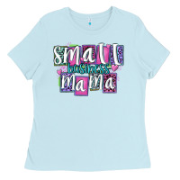 Baby Blue small business mama Ladies Tee - MaliasSmallBusiness