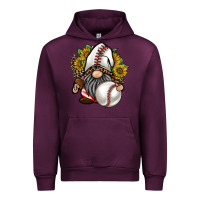 Mauve Wine baseball gnome Urban Hoodie - RacoonDesign