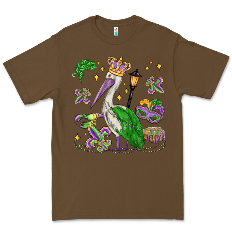 Mardi Gras Pelican Premium Tee by MaliasSmallBusiness | Teevron