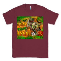 Burgundy Trick Rawr Treat Classic Tee - LillyAllenDesigns