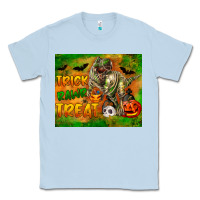 Dusty Blue Trick Rawr Treat Classic Tee - LillyAllenDesigns