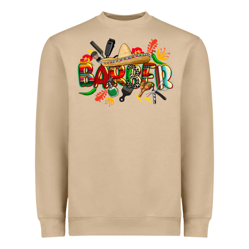 Cinco De Mayo Barber Heavyweight Sweatshirt by CowGirlArtShop | Teevron