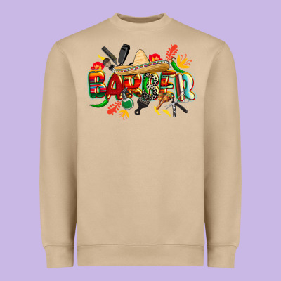 Cinco De Mayo Barber Heavyweight Sweatshirt Designed By Cowgirlartshop
