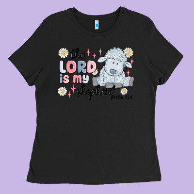 The Lord Is My Shepherd Ladies Tee Designed By Maliassmallbusiness