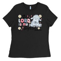Black the lord is my shepherd Ladies Tee - MaliasSmallBusiness