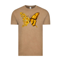 Vintage Coffee childhood cancer butterfly Vintage Tee - Jasminsmagicworld