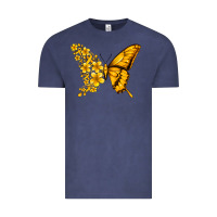 Vintage Denim childhood cancer butterfly Vintage Tee - Jasminsmagicworld