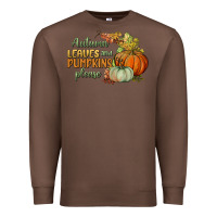 Chestnut autumn leaves and pumpkins please Premium Sweatshirt - BundleAndBundleShop