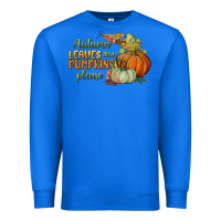 True Royal autumn leaves and pumpkins please Premium Sweatshirt - BundleAndBundleShop