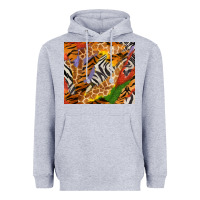 Heather Grey safari patterns tumbler Heavyweight Hoodie - BundleAndBundleShop