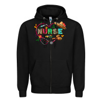 Black Cinco de mayo Nurse Zipper Hoodie - FaDigitalArtStudio