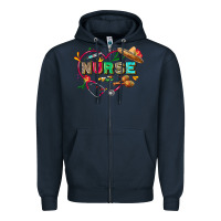 Navy Cinco de mayo Nurse Zipper Hoodie - FaDigitalArtStudio