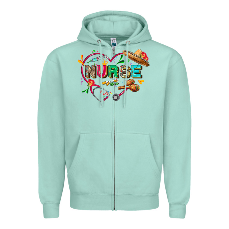 Cinco De Mayo Nurse Zipper Hoodie by FaDigitalArtStudio | Teevron