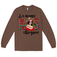 Chestnut La Mama Mos Chingona Long Sleeve Tee - texasbilliewilder