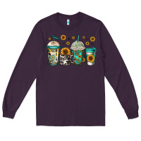 Plum sunflowers coffee cups Long Sleeve Tee - Jasminsmagicworld