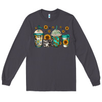 Smoke sunflowers coffee cups Long Sleeve Tee - Jasminsmagicworld