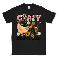 Black crazy chicken lady Classic Tee - Artiststas