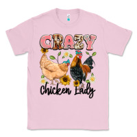 Bubblegum Pink crazy chicken lady Classic Tee - Artiststas
