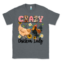 Charcoal Heather crazy chicken lady Classic Tee - Artiststas