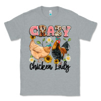 Heather Grey crazy chicken lady Classic Tee - Artiststas