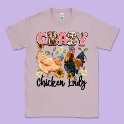 Crazy Chicken Lady Classic Tee Designed By Artiststas