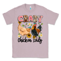 Lilac crazy chicken lady Classic Tee - Artiststas