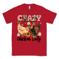 Red crazy chicken lady Classic Tee - Artiststas