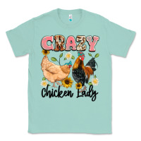 Seafoam crazy chicken lady Classic Tee - Artiststas