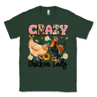 Sports Green crazy chicken lady Classic Tee - Artiststas