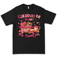 Black calorias de amor no cuentan mexican valentines day Premium Tee - MaliasSmallBusiness