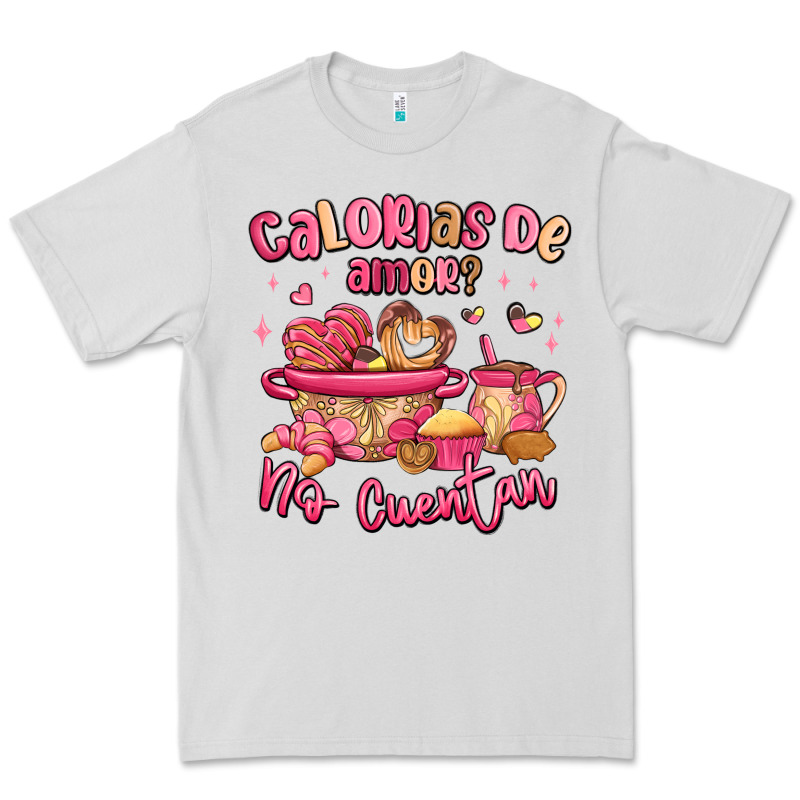 Calorias De Amor No Cuentan Mexican Valentines Day Premium Tee by MaliasSmallBusiness | Teevron