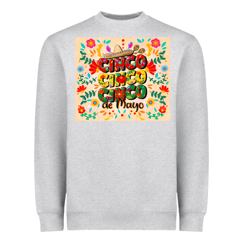 Cinco Cinco Cinco De Mayo Heavyweight Sweatshirt by CowGirlArtShop | Teevron