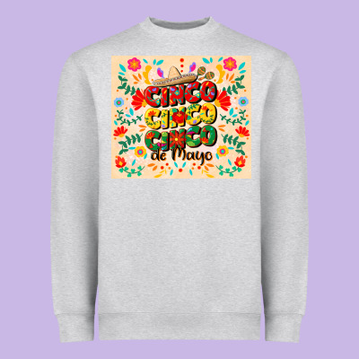 Cinco Cinco Cinco De Mayo Heavyweight Sweatshirt Designed By Cowgirlartshop