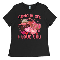 Black concha see te amo  i love you Ladies Tee - MaliasSmallBusiness