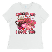 White concha see te amo  i love you Ladies Tee - MaliasSmallBusiness