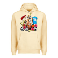 Pina Colada Soccer Cold Drink Frappe Premium Hoodie - FaDigitalArtStudio