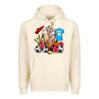 Sandshell Soccer Cold Drink Frappe Premium Hoodie - FaDigitalArtStudio