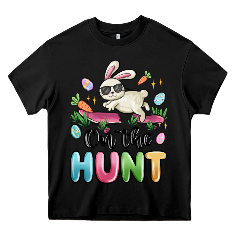 On The Hunt Easter Heavy Core Tee by MaliasSmallBusiness | Teevron