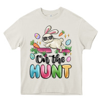 Cream on the hunt easter Heavy Core Tee - MaliasSmallBusiness