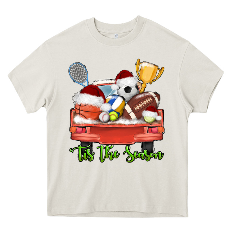 Tis The Season Sports Truck Christmas Heavy Core Tee by AdoDesignShop | Teevron