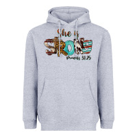 Heather Grey She Is Strong Proverbs 31 25 Heavyweight Hoodie - FaDigitalArtStudio