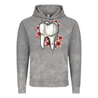 Cloud Rock floral tooth Vintage Hoodie - Jasminsmagicworld