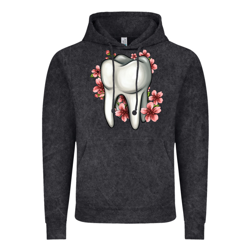 Floral Tooth Vintage Hoodie by Jasminsmagicworld | Teevron