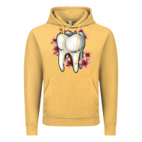 Vintage Mustard floral tooth Vintage Hoodie - Jasminsmagicworld