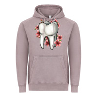Vintage Zinc floral tooth Vintage Hoodie - Jasminsmagicworld