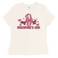 Bone my first valentines day Ladies Tee - MaliasSmallBusiness