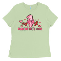 Matcha my first valentines day Ladies Tee - MaliasSmallBusiness